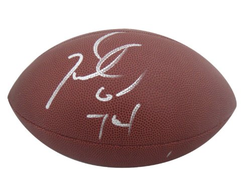 MICHAEL OHER SIGNED AUTOGRAPHED FOOTBALL BALTIMORE RAVENS COA + HOLOGRAM