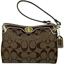 AUTHENTIC COACH HAMPTONS SIGNATURE CAPACITY WRISTLET 41182 (Br/Brown)