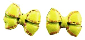 Bow Tie Earring - Kids Fashion Earrings (Yellow)
