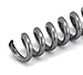 Spiral Binding Coils 6mm (Â¼ x 15-inch Legal) 4:1 [pk of 100] Silver (PMS 877 C-Metallic)