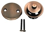 Antique Copper Tub Bath Waste Lift Turn Drain Trim Kit