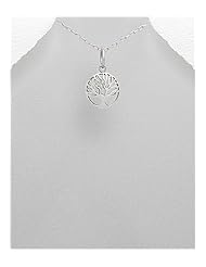 Tree Pendant Necklace In 92.5 Sterling Silver