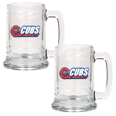 Chicago Cubs Set of 2 Beer Mugs