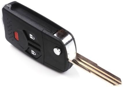 World Auto 3 Button Fob Flip Folding Key Fob Case Shell for 2008-2010 Mitsubishi Galant