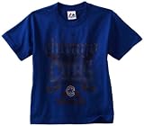 MLB Boys' Chicago Cubs Fueled By Pride Short Sleeve Basic Tee (Deep Royal, Small)