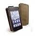 Tuff-Luv Saddleback echte Ledertasche (zweite Version) im sattelbraun f�r iPhone 4G / 4 - braun