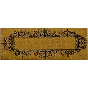 Wrought Iron Border Design Thick Coir Doormat by 