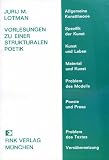 Produkt-Bild: Vorlesungen zu einer strukturalen Poetik