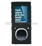 Black Silicone Skin Rubber Case Cover Protective Shield For Brand Zune 2nd Genderation II 2 Gen 4gb 8gb / 4g 8g / 4 8 gb g with Clip