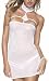Search : Sexy White Mesh Strappy Choker Bridal Lingerie Mini Dress Set 2pcs