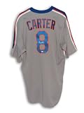 Gary Carter Autographed New York Mets Majestic Gray Throwback Jersey