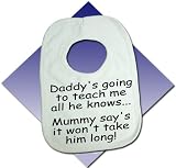 babies funny bib novelty bib (all daddy knows)