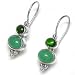 Sterling Silver Oval Dangle Earrings by Sajen