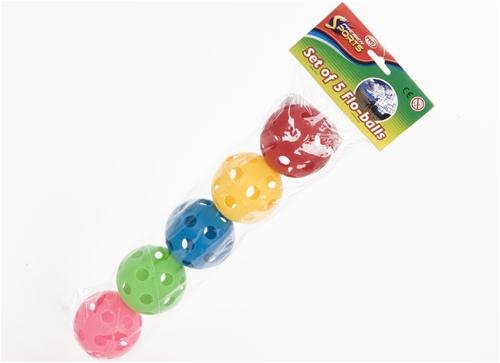 Childrens Toyshop  Toys : Flo Balls 63mm 5/Pk
