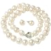 Pearl Freshwater Cultured Potato White Necklace 10.5 - 11.5 mm 17" and Earring 9.5-10.0 mm Gift Set