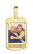 Custom Photo Pendant - Etched #1 Grandpa Solid 14K White Gold Pendant Created From Your Favorite Photo