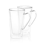 LuigiBormioliSetof2DuosDouble-WallMugs,14oz.