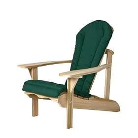 Outdoor Patio Adirondack Chair Cushion - Forest Green by visiondecor Furniture
