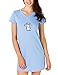 Rene Rofe Embroidered Design V-Neck Night Shirt