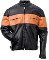 Mens Hand Sewn Pebble Grain Genuine Leather Jacket