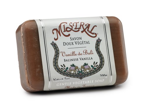 Mistral Shea Butter Soap, Balinese Vanilla, 7-Ounce Bar