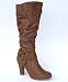 Garage Shoes - Brooklyn - Women's Calf Length Boot - Tan Size 7 UK