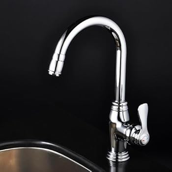 LightInTheBox Chrome Single Handle Centerset kitchen faucet