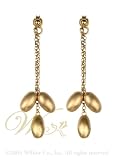 MILLE LUCCI: *GOLDEN GRAPE SWAG EARRINGS*