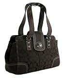 41x9M7OySLL. SL160  Coach Hamptons Chocolate Brown Signature Leather Handbag