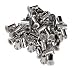 Rivet Nut Flat Head Aluminium M4 x 0.7mm (0.5-2.5mm Cap) Pack of 50
