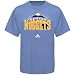 Denver Nuggets Adidas Light Blue Full Primary Logo T-Shirt