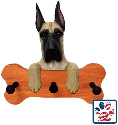 BLACK and TAN Saluki Bone Hang Up MAPLE FINISH