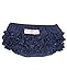 RuffleButts® Infant / Toddler Girls Denim Ruffled Diaper Cover