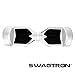 SWAGTRON T3 Premium Hoverboard – Built-In Bluetooth Speaker & Lights, Personalize Experience via Android/IOS App (White)