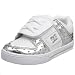 DC Toddler Pure V Skate Shoe,White/Silver,9 M US Toddler
