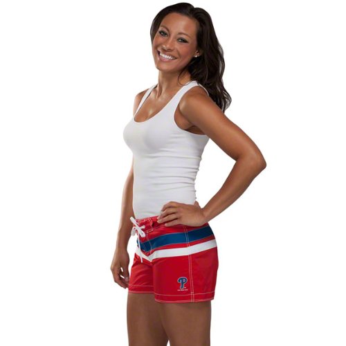 Philadelphia Phillies Women's Red Boy Short Swimsuit Bottom at Amazon.com