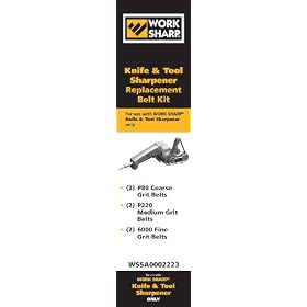 Work Sharp Knife and Tool Sharpener Replacement Belt Kit