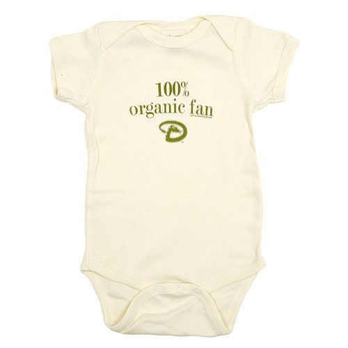Arizona Diamondbacks Infant Organic Cotton Creeper by Soft as a Grape - Natural 12 Months