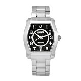 Bulova Men's 63B015 Accutron Stainless Steel Swiss Automatic Black Dial Watch