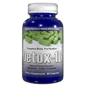 Detox-10TM Natural Detoxification & Intestinal/ Colon Cleanser