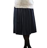 Angeliebe エンジェリーベ 産前 産後 対応 ベロア タック スカート フリー ネイビー