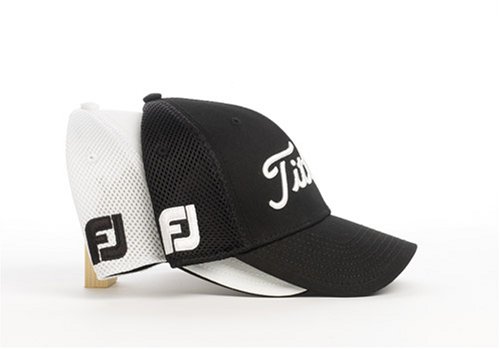 TITLEIST Tour Sports Mesh Flexible Fit Golf Cap in schwarz