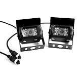 7-Inch TFT LCD Monitor Waterproof Rear View Night Vision Backup 2 Camera System