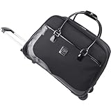 Diane Von Furstenberg Luggage Silk Road Rolling Weekender, Black, One Size