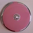 Pink Jeweled 10X/1X Compact Mirror with Swarovski Crystals