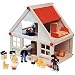 Wooden Dolls House With Furniture