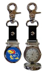 Kansas Jayhawks Photodome Clip-On Watch - NCAA College Athletics - Fan Shop Sports Team Merchandise