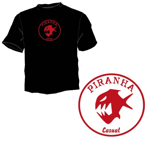 della piranha casual schwarz