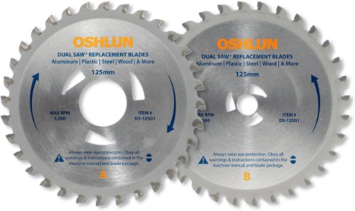 cheap Oshlun DS-125G1 Replacement 2 Blade Set for the Original Omni Dual Saw with Triangular Driver Holes