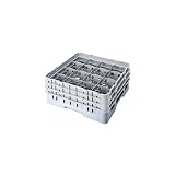 Cambro Camrack Glass Rack, Soft Gray, 16 Compartments - 16S638151